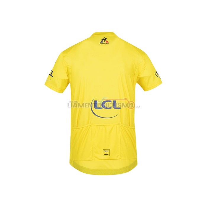 Abbigliamento Ciclismo Tour de France Manica Corta 2021 Giallo